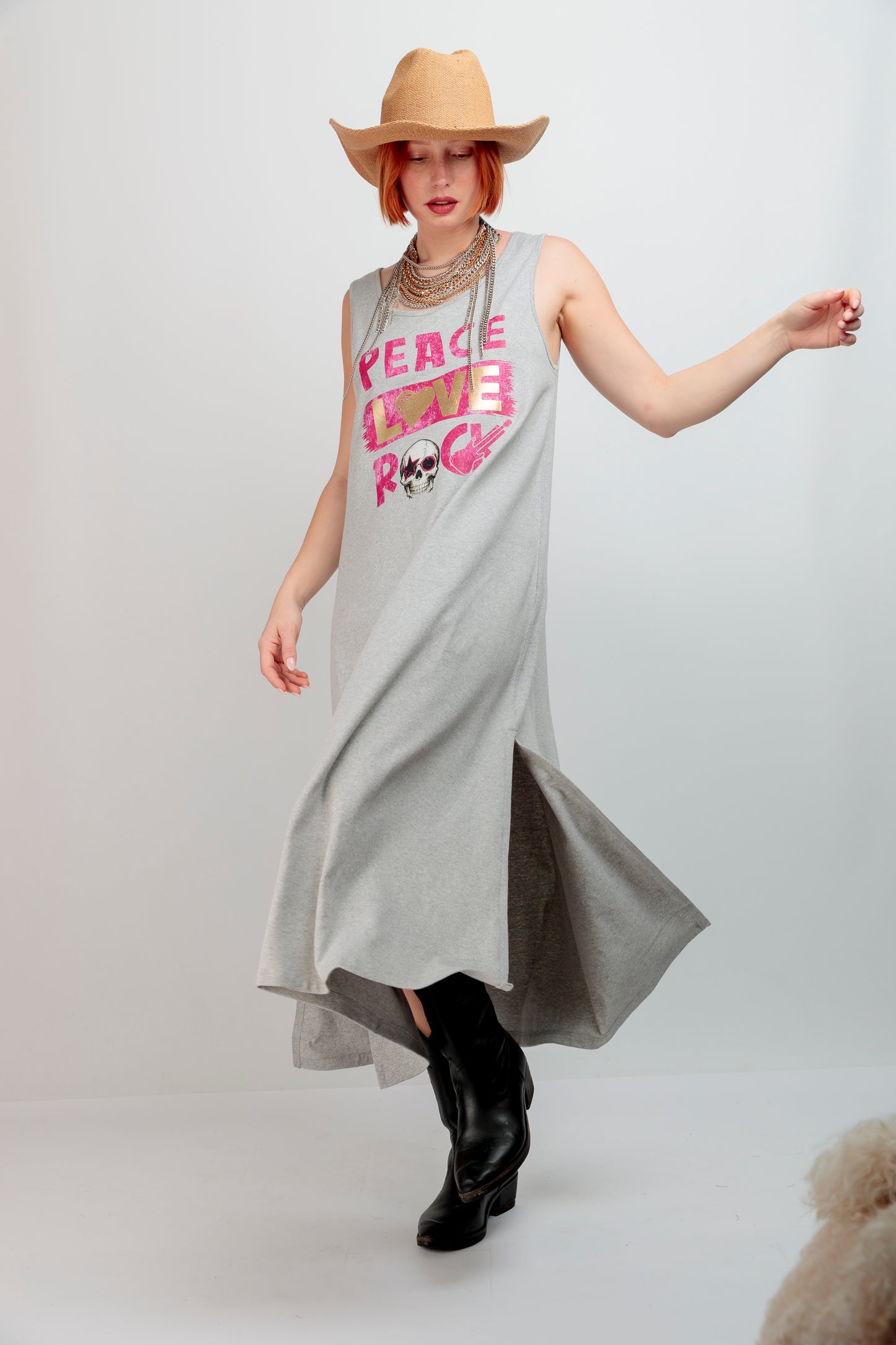 Vestido Largo Peace Rosa