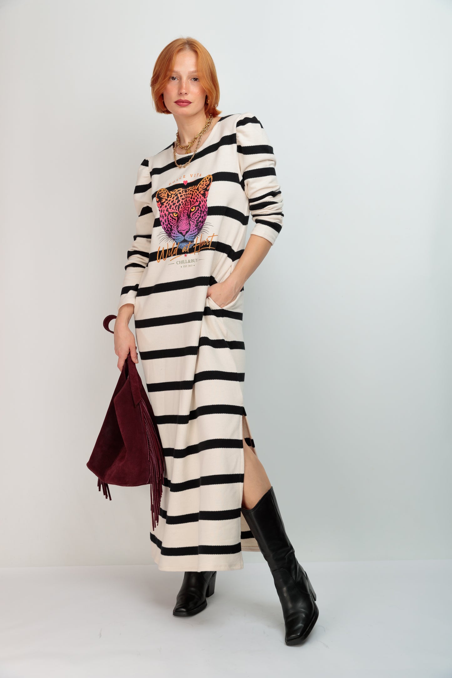 Fortuna Tiger Stripe Dress