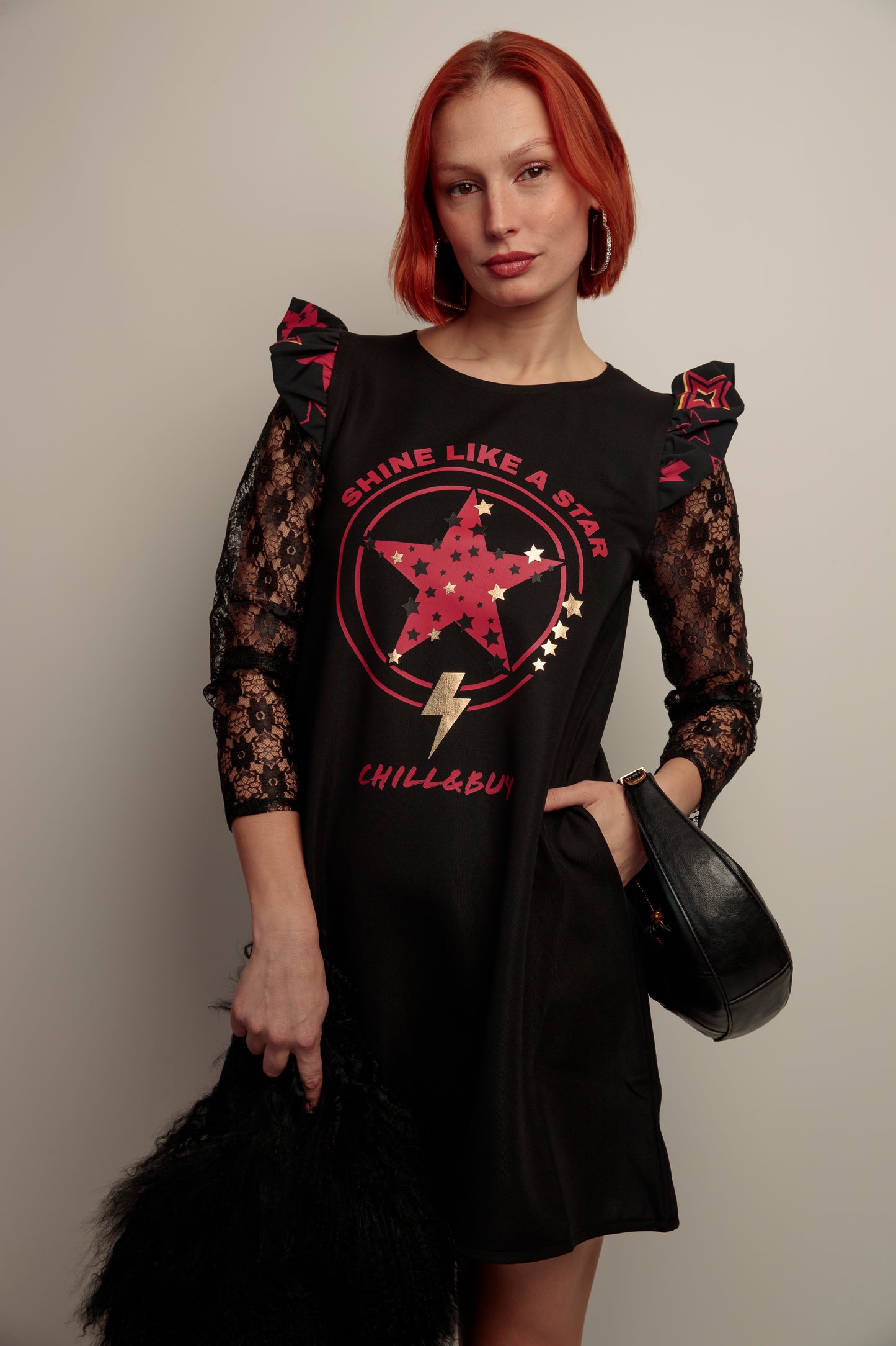 Vestido Manga Rita Shine