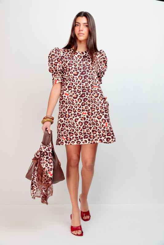 Vestido Moka Cherry Leo