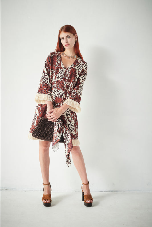 Vestido Safa Tiger Brown