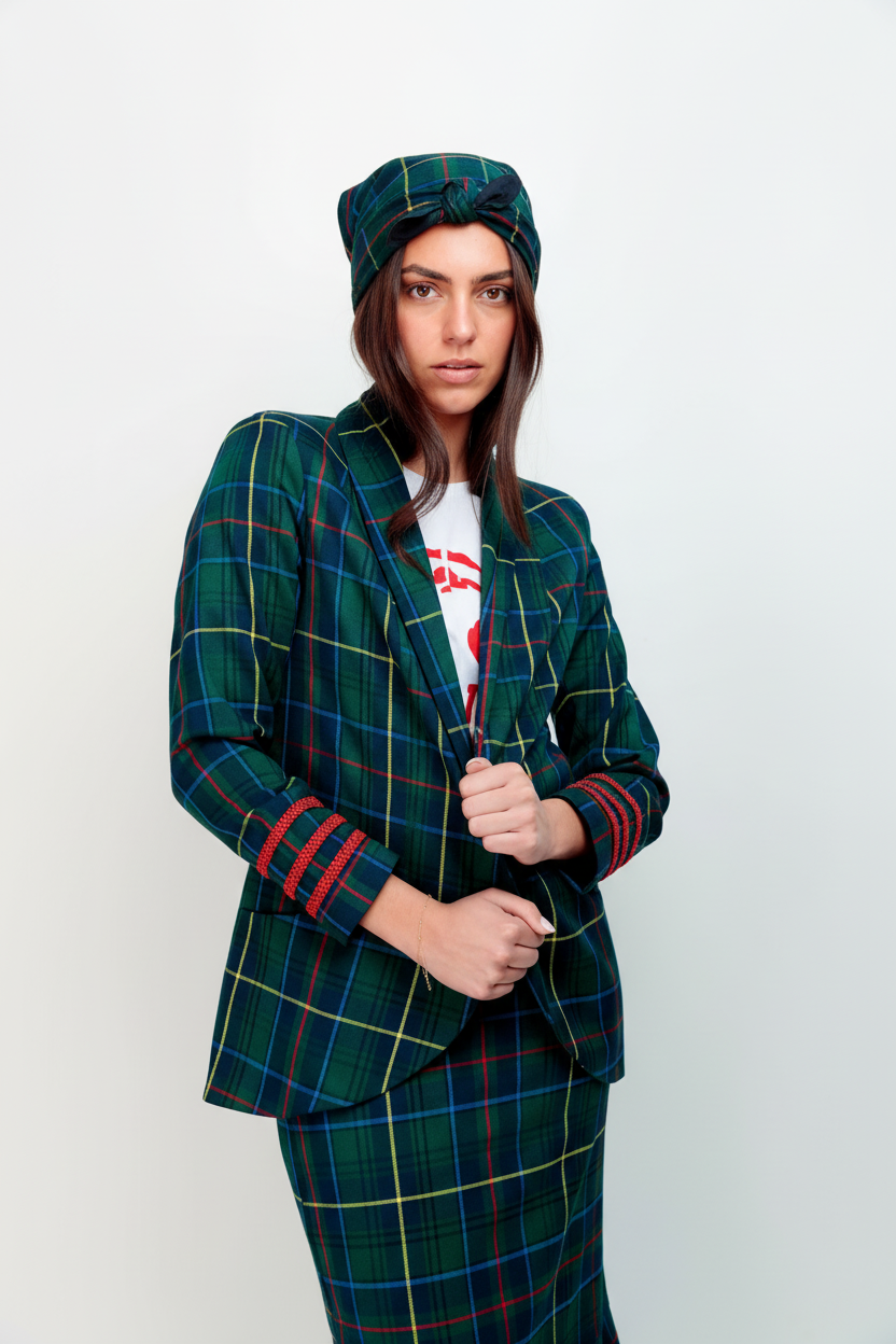 Bandana Tartán Verde
