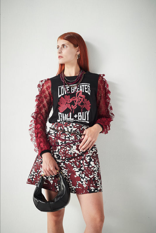 Camiseta Florine Granate Love