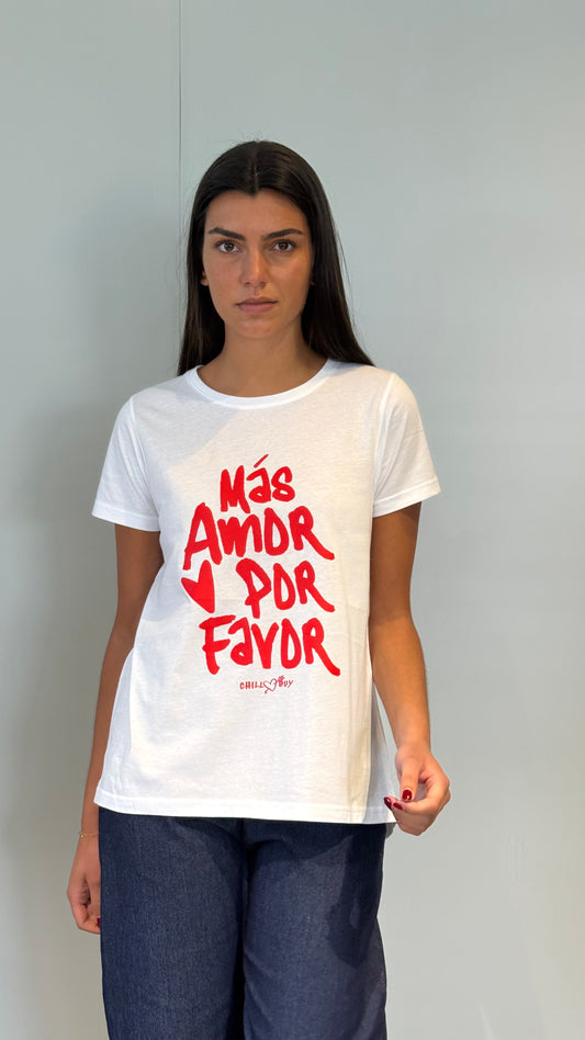 T-shirt Plus d'Amour Rouge