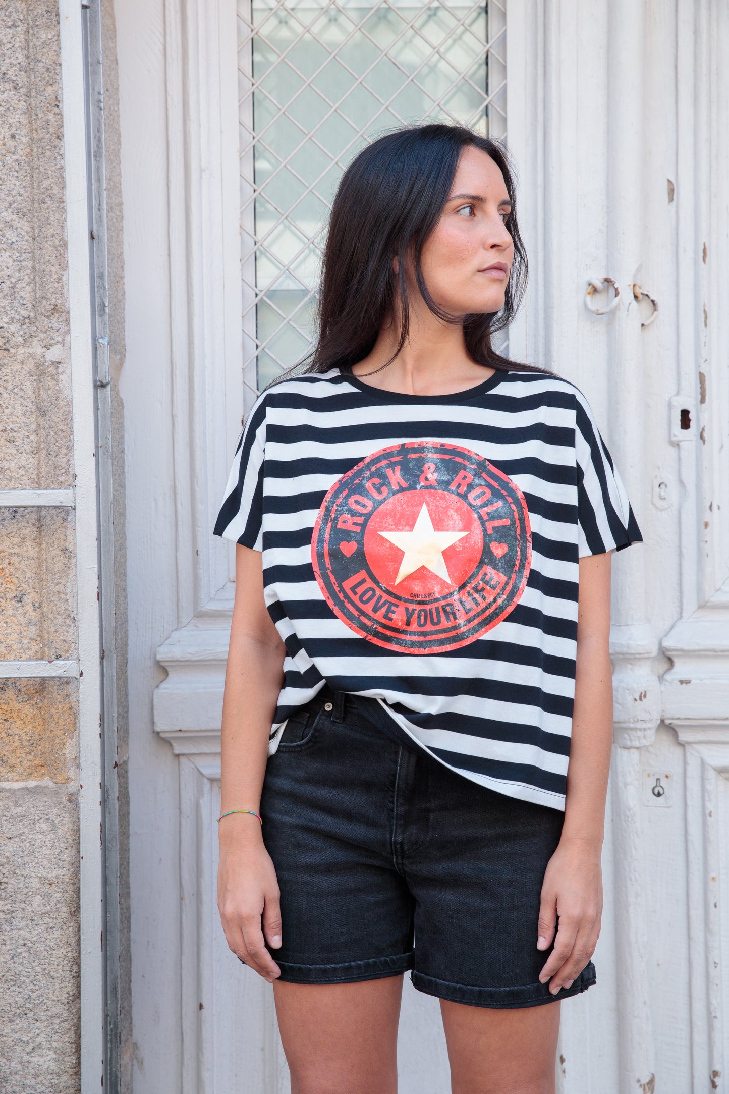 Camiseta Rayas Roll Lover