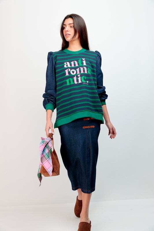 Tres Chic Striped Sweatshirt