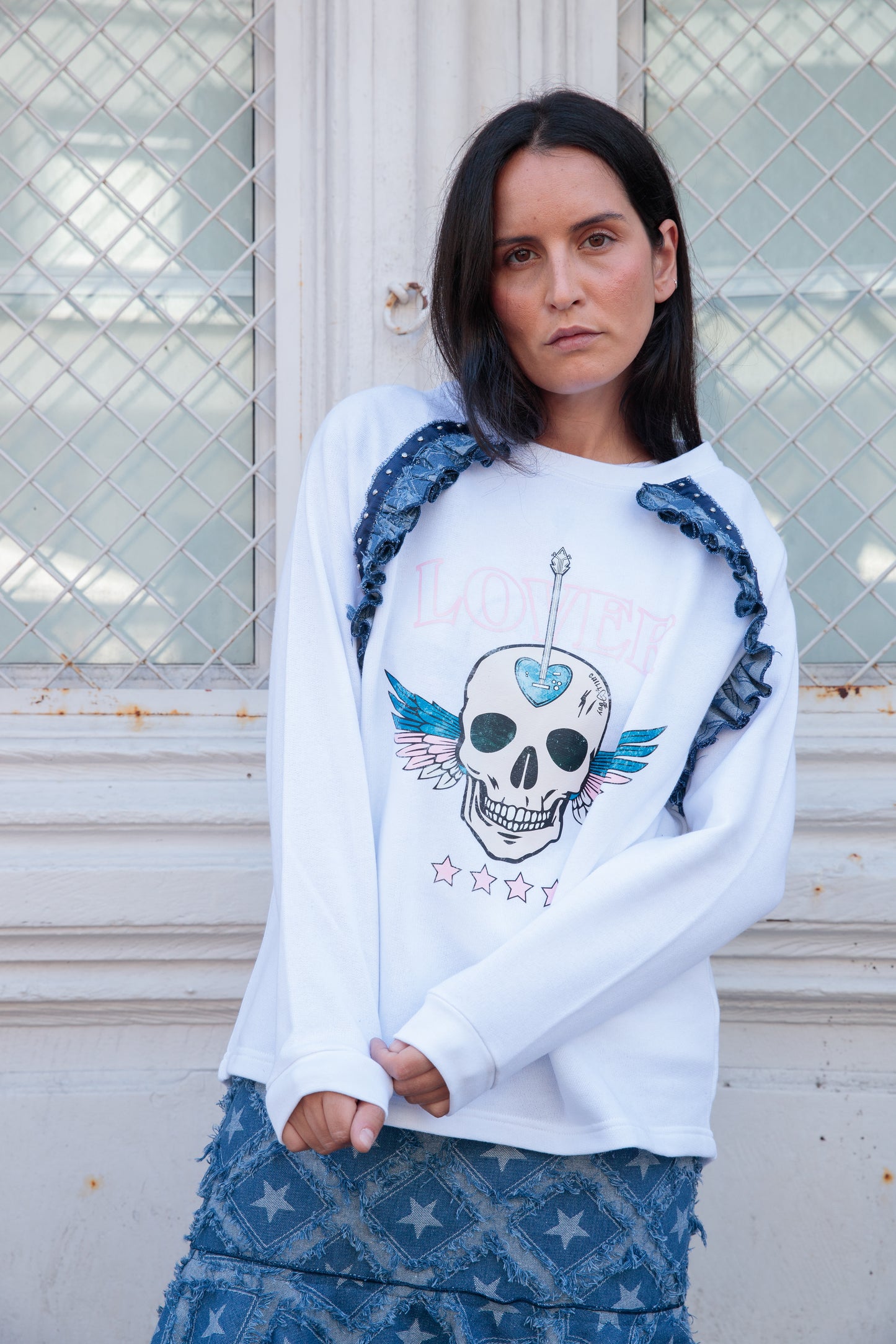 Sweat-shirt Skull Lover