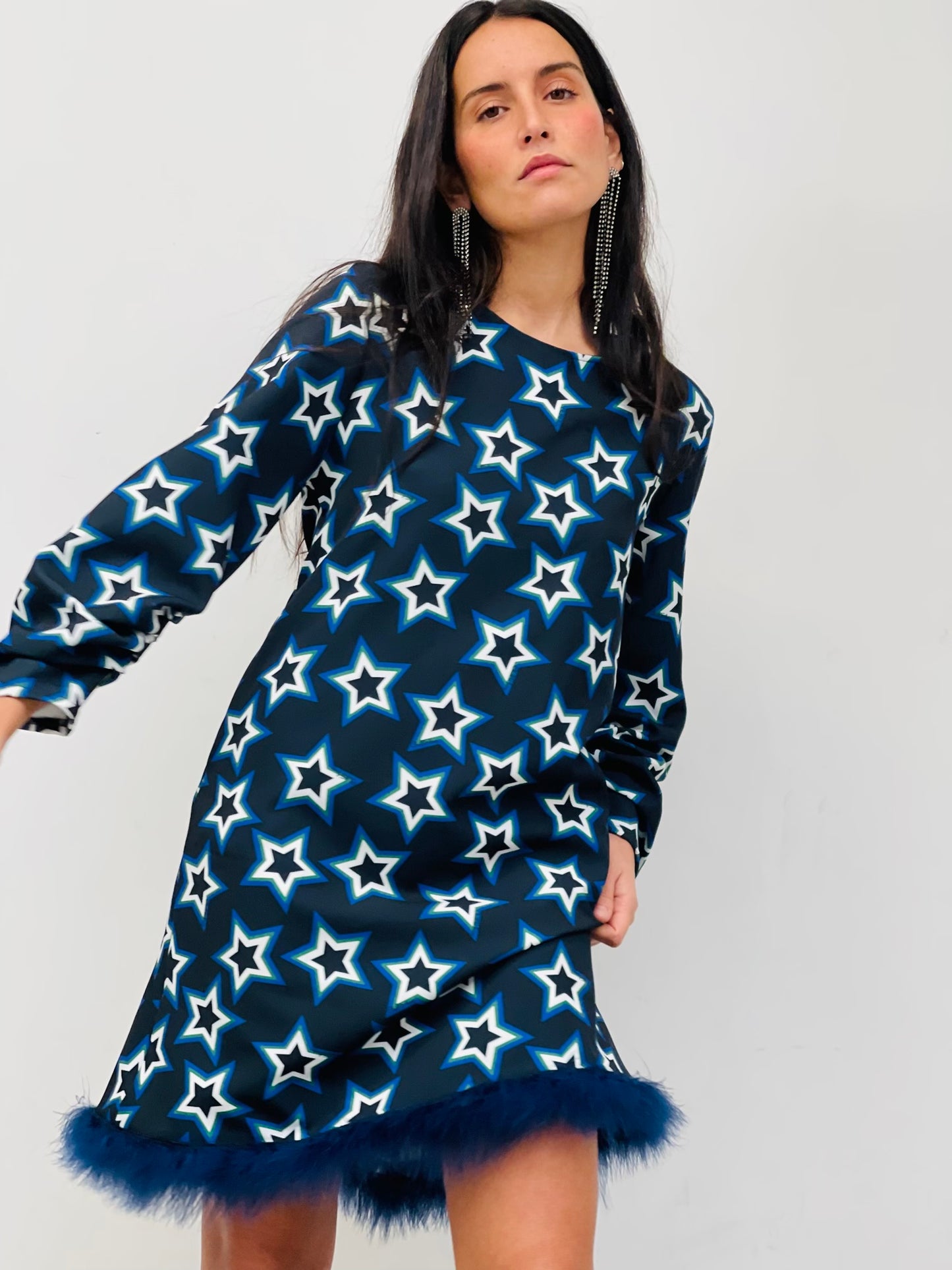 Vestido Fugaz Azul Marabú