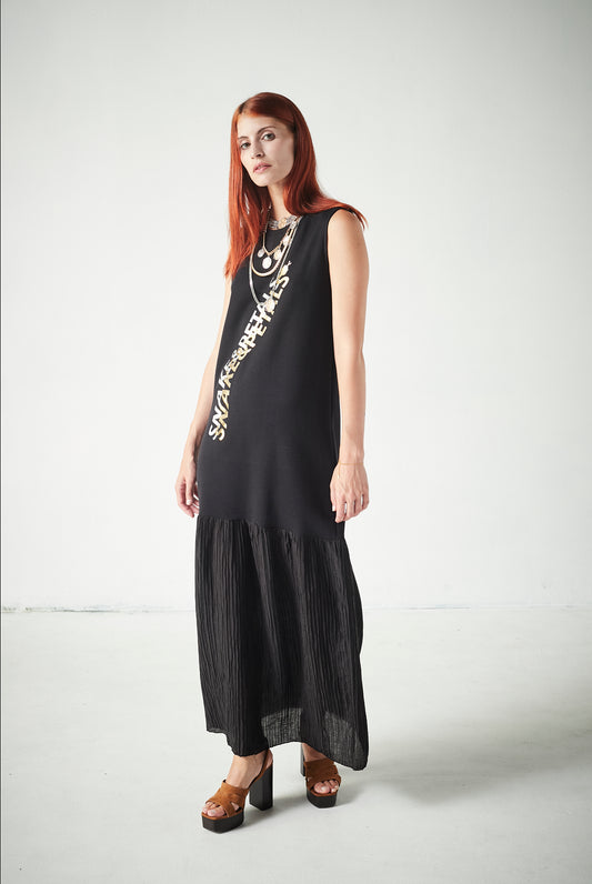 Vestido Textura Snake