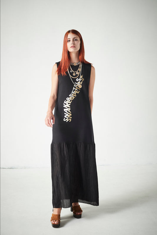 Vestido Textura Snake