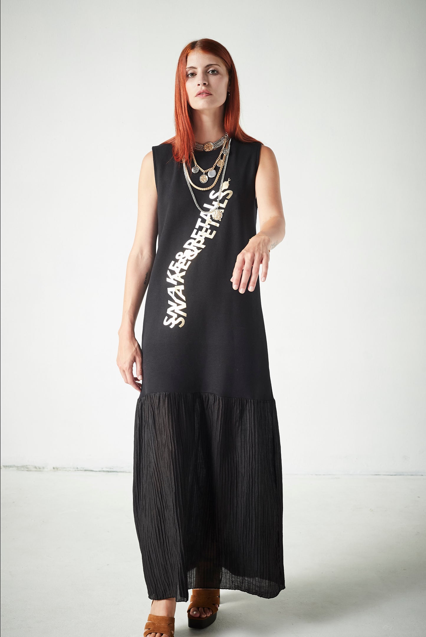 Vestido Textura Snake