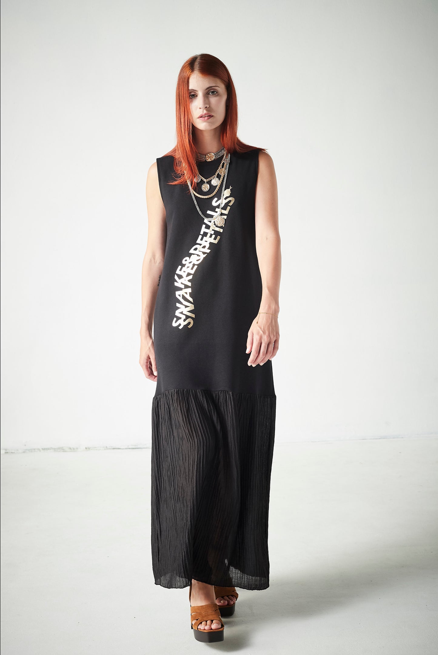 Vestido Textura Snake