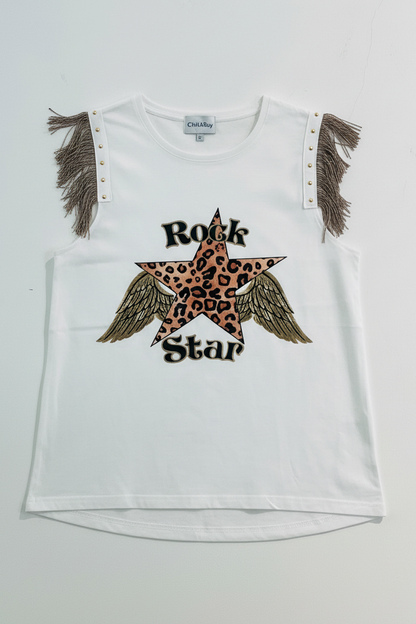 Camiseta Flecos Rock Star