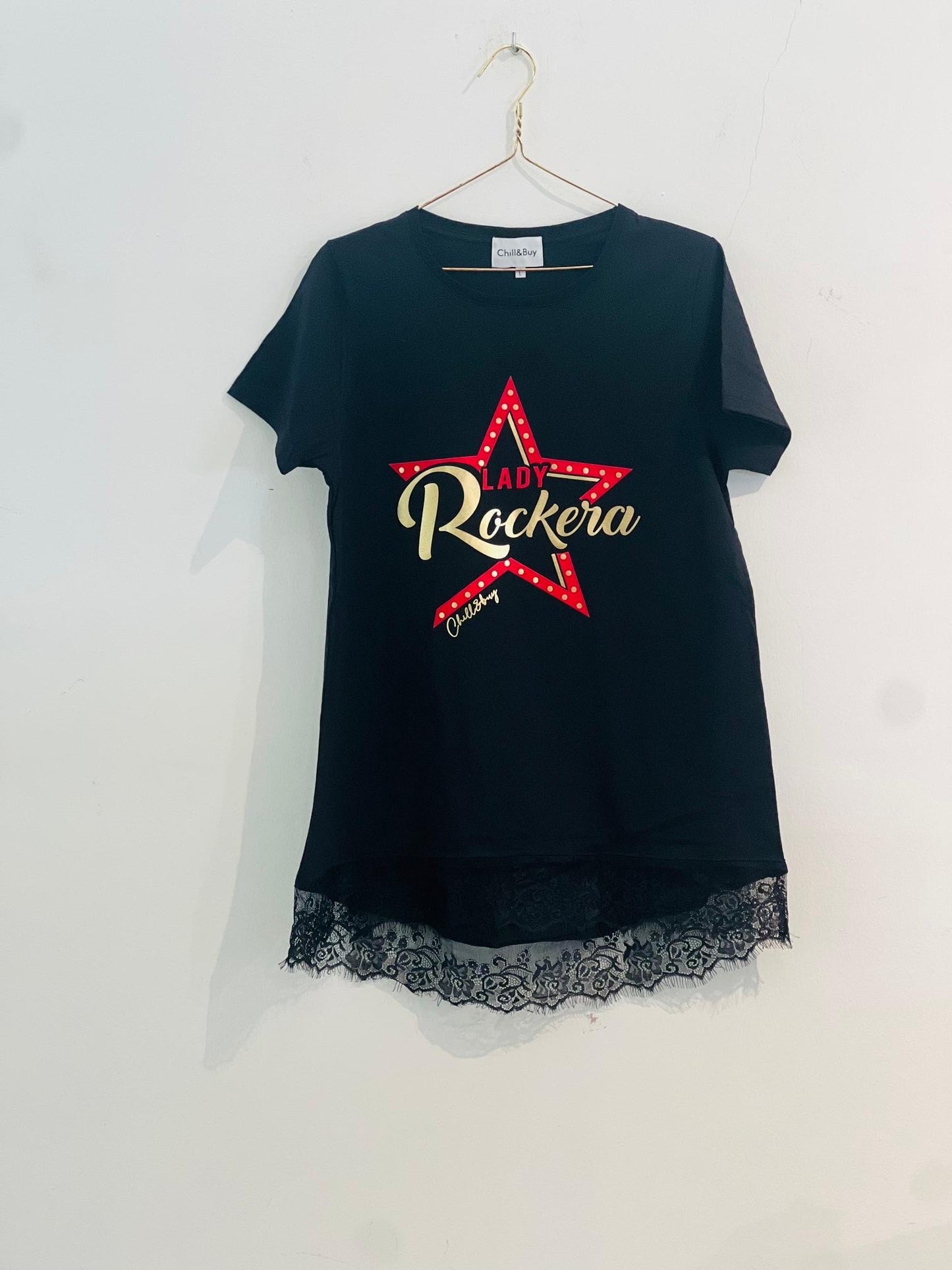 Camiseta Encaje Lady Rockera