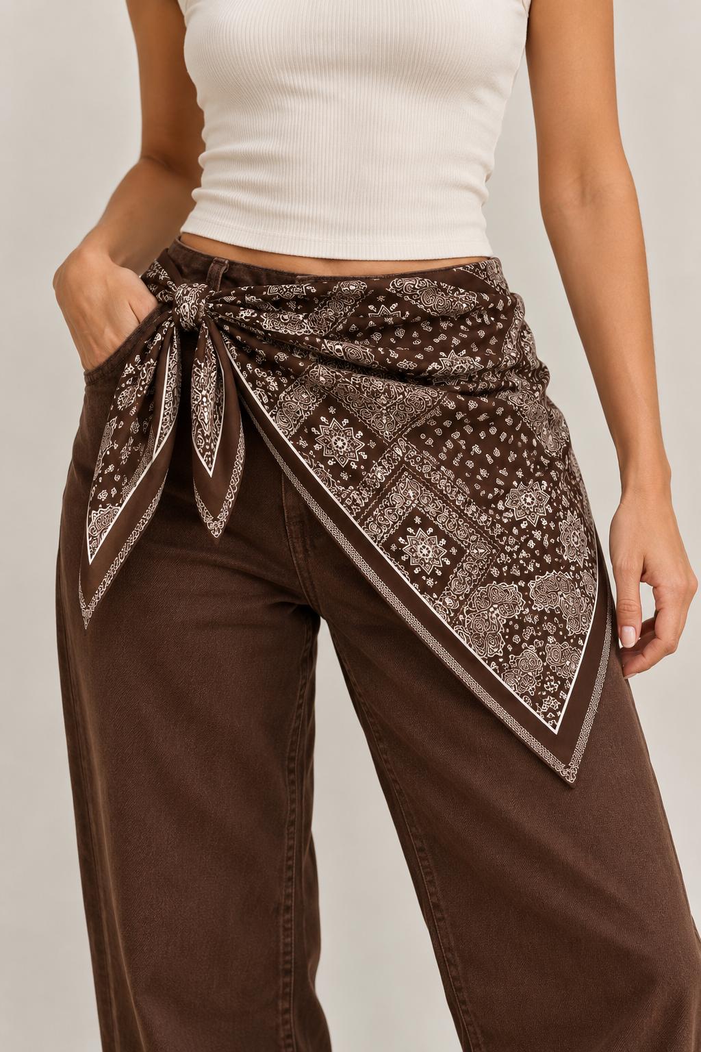 Bandana Pasley Marrón