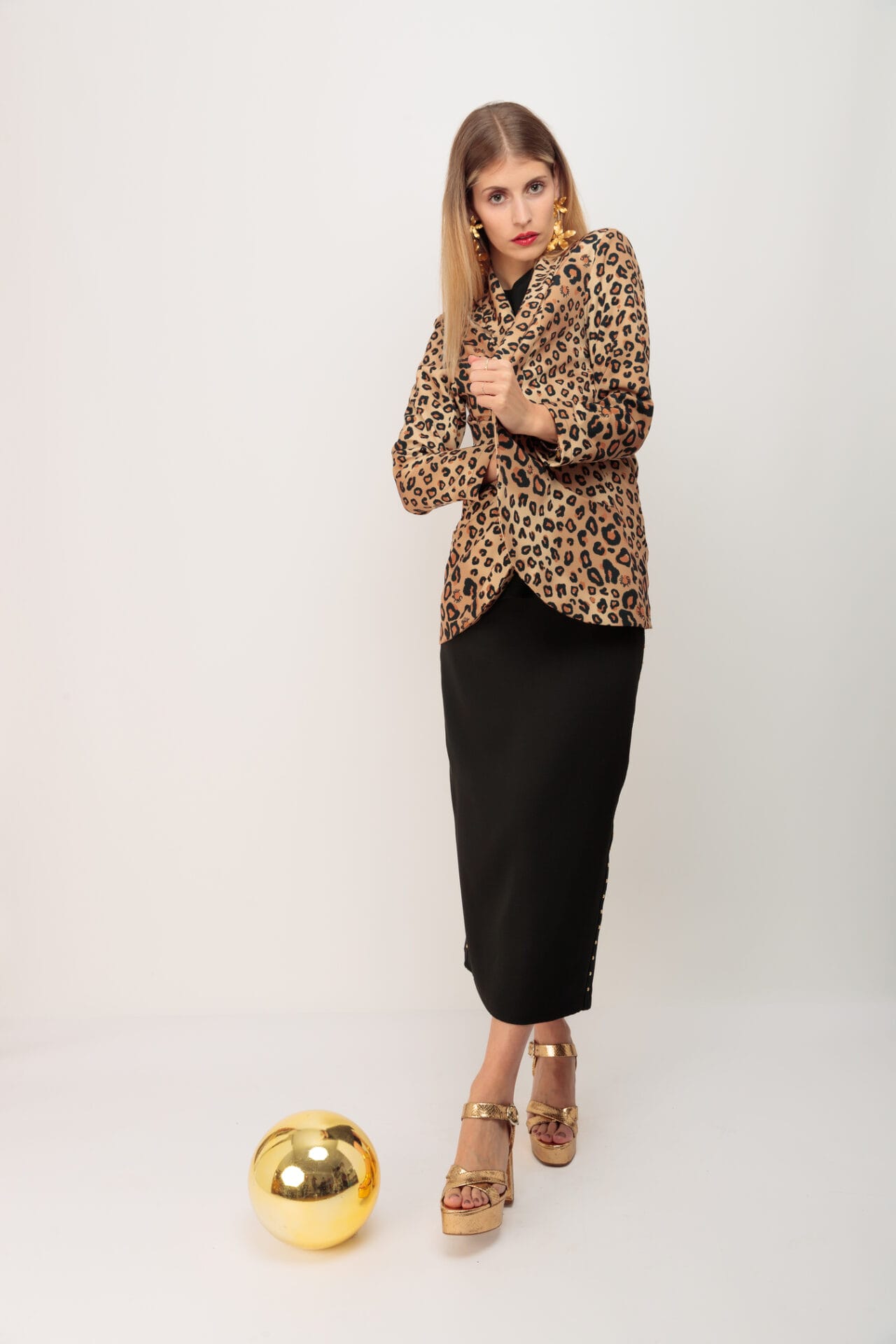 BLAZER SMOKING LEOPARD SIN DISENO