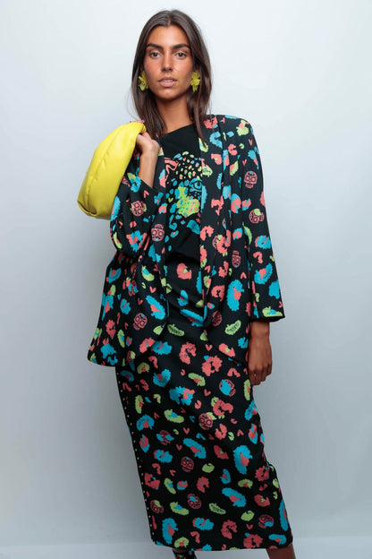 BLAZER SMOKING PRINT SKULL SIN DISENO