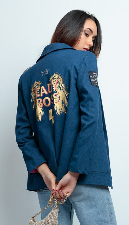 BLAZER VAQUERA LADY BOSS ALAS DORADO