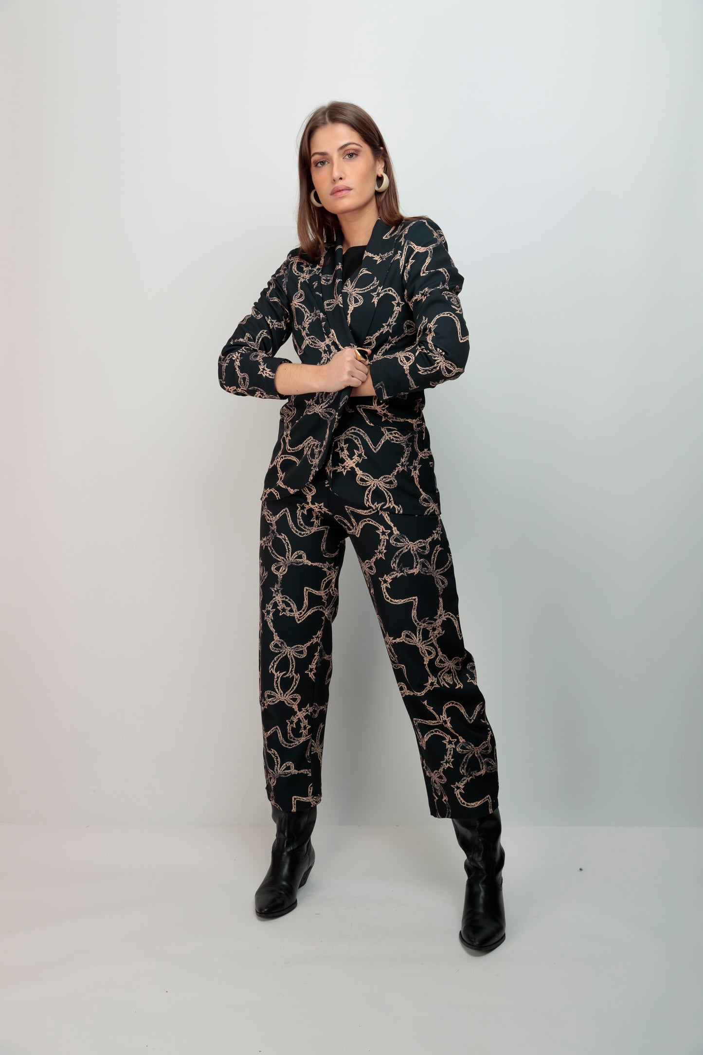 Blazer Corazón Lazo Strass