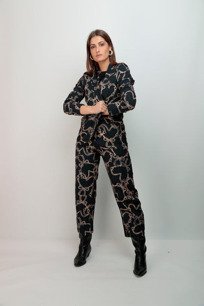 Blazer Corazón Lazo Strass