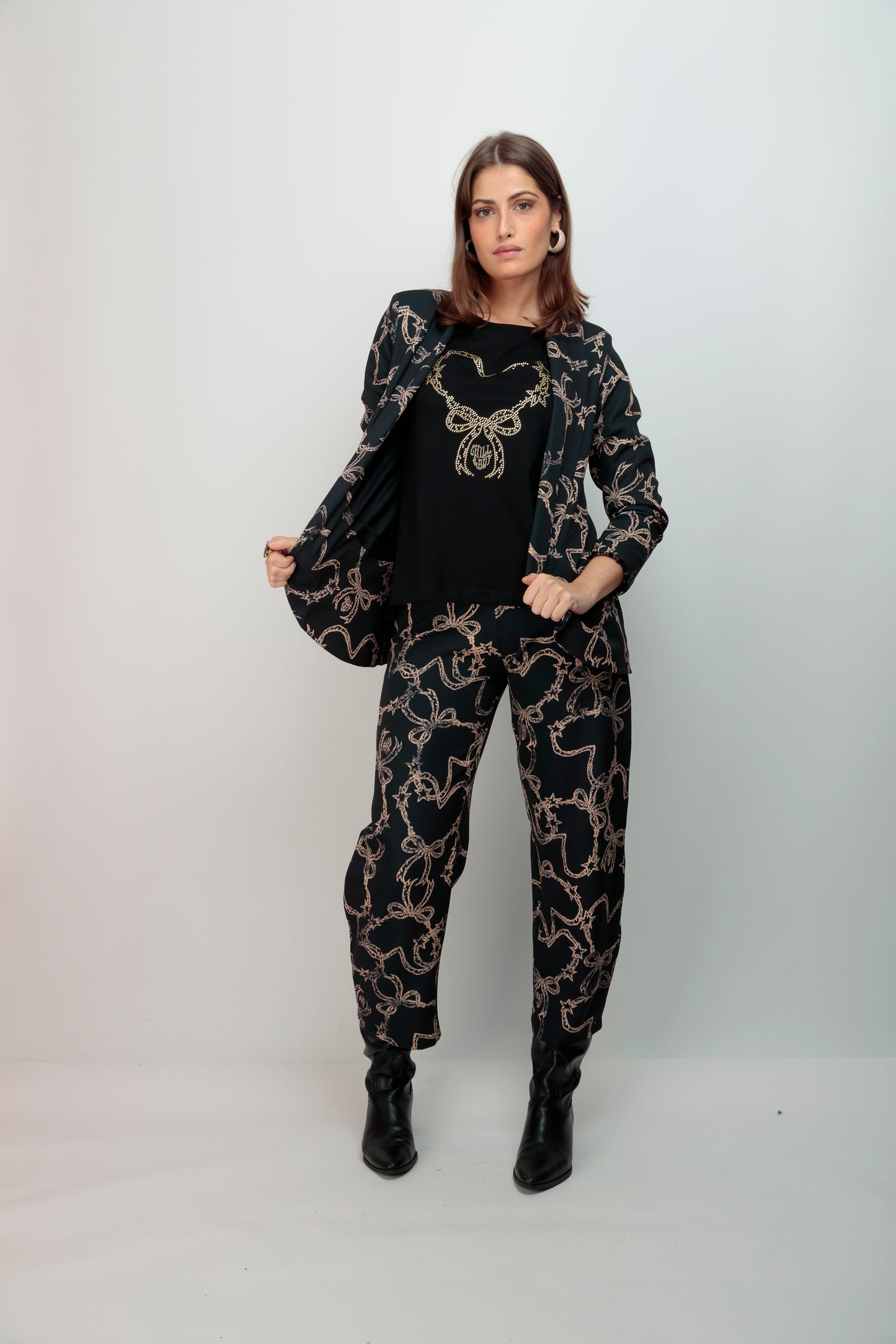 Blazer Corazón Lazo Strass