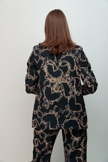 Blazer Corazón Lazo Strass