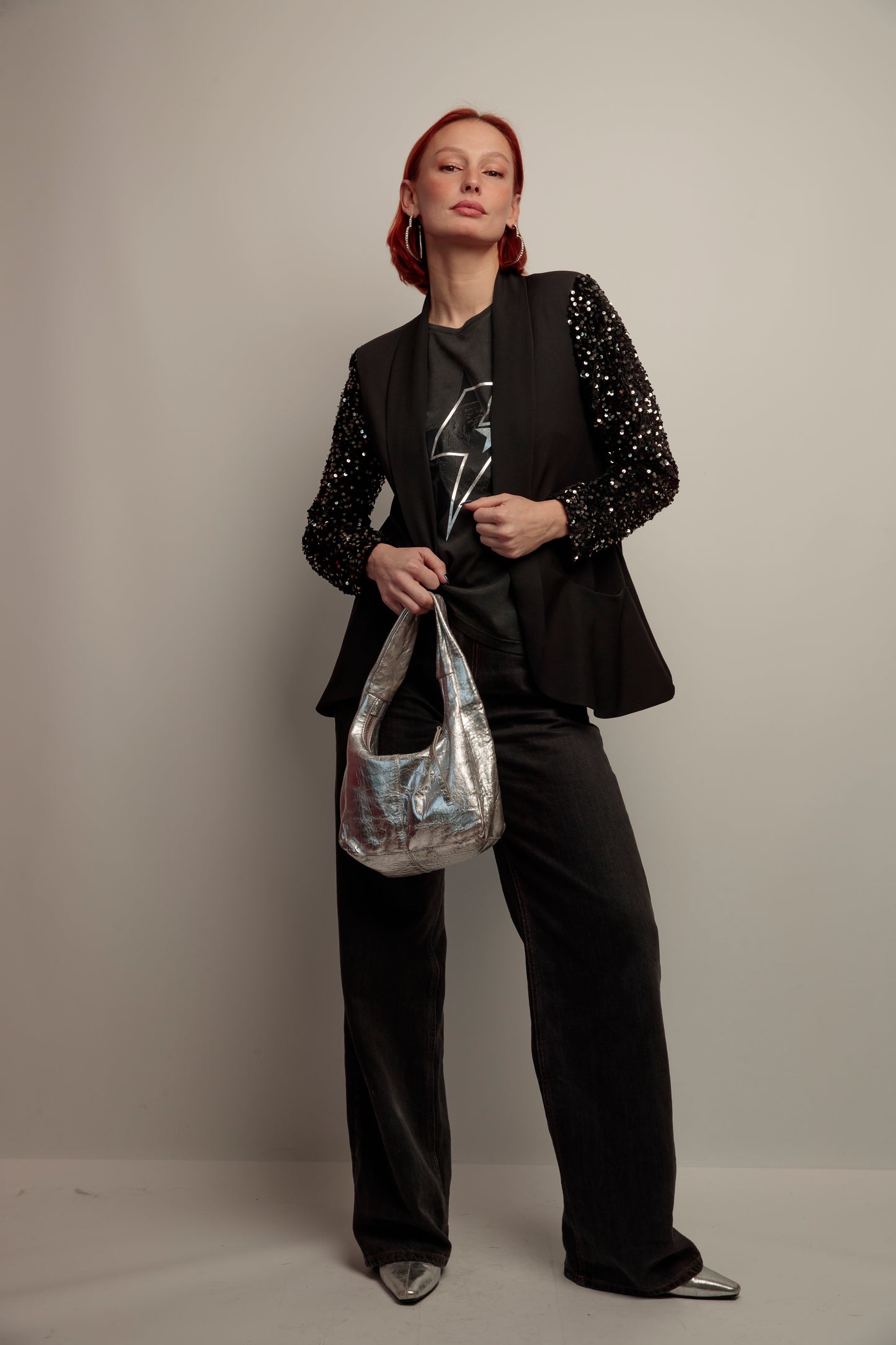 Blazer Lentejuelas Rayo Tiger