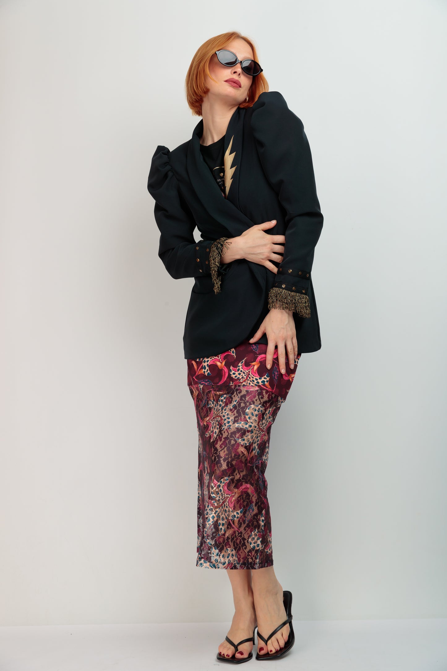Blazer Abullonada Dolce Vita