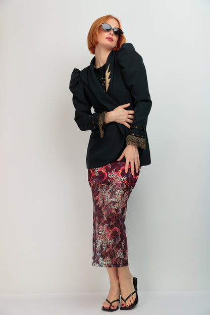 Blazer Abullonada Dolce Vita