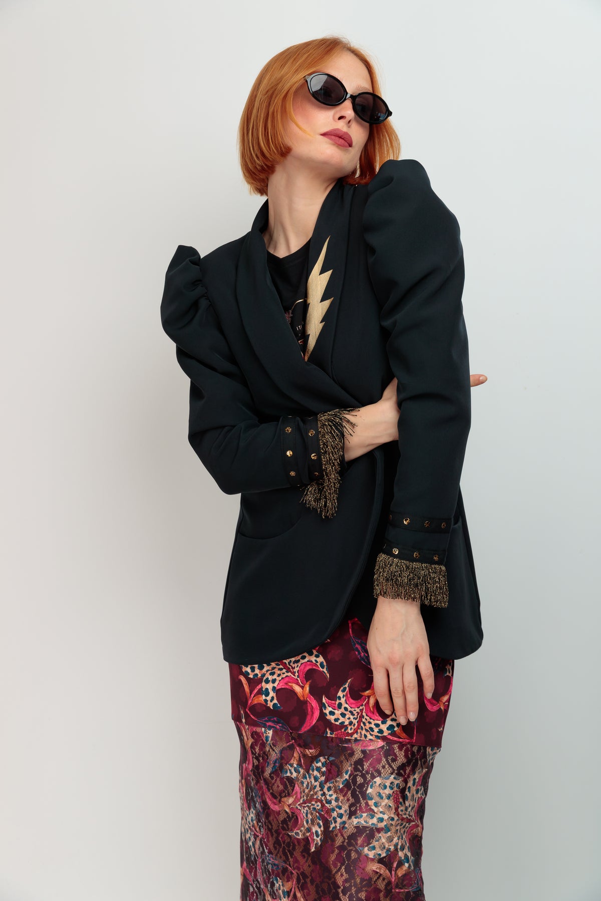 Blazer Abullonada Dolce Vita