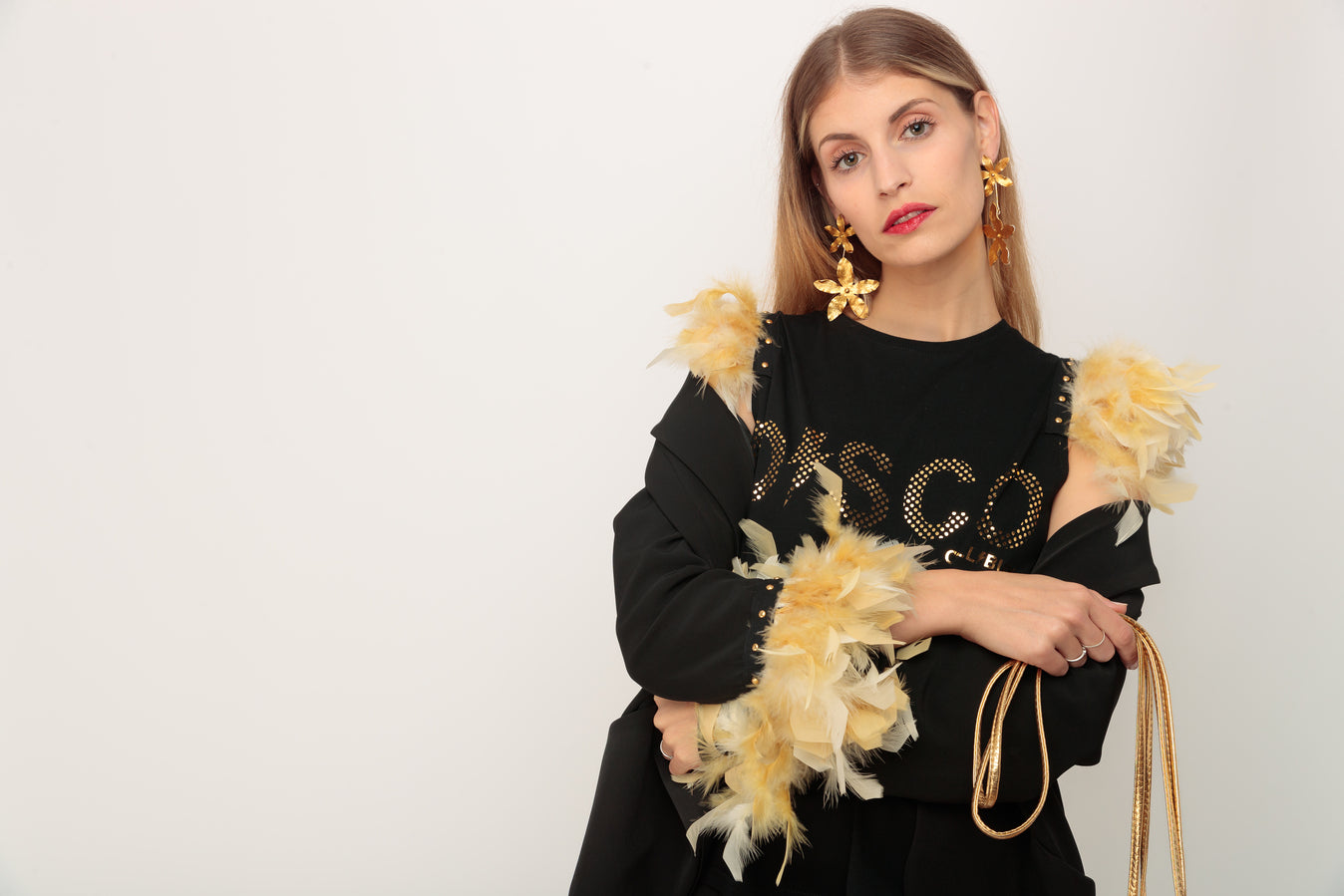 Blazer Smoking  Plumas Doradas