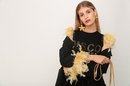 Blazer Smoking  Plumas Doradas