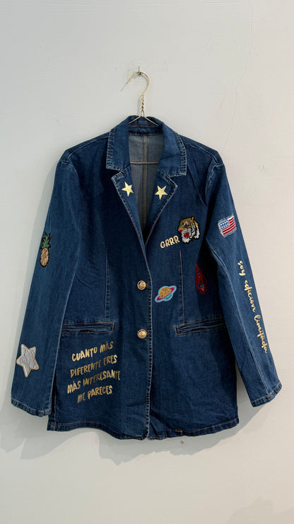 Blazer Vaquera Parches