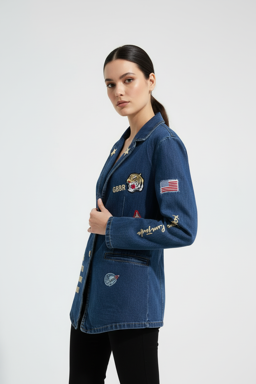 Blazer Vaquera Parches
