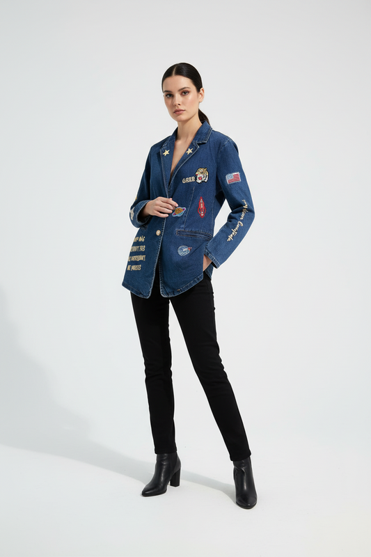 Blazer Vaquera Parches