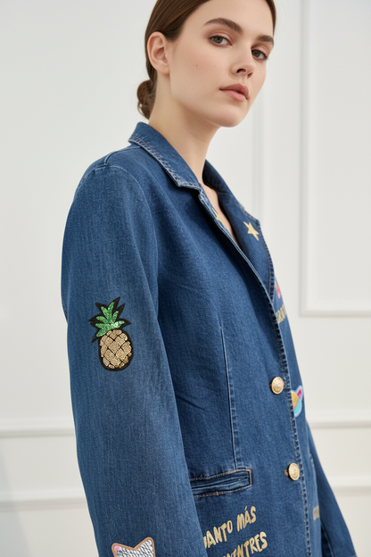 Blazer Vaquera Parches