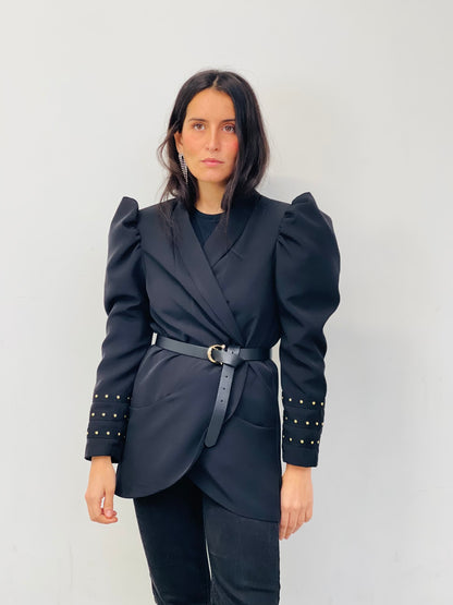 Blazer bouffant clouté en forme de cœur True Love