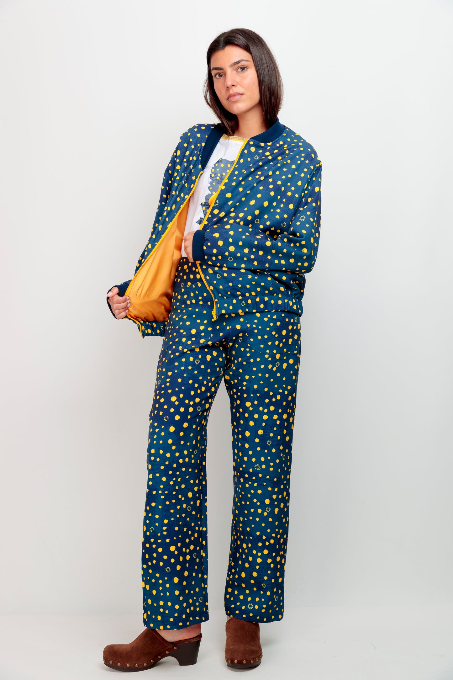 Bomber Fille à Pois