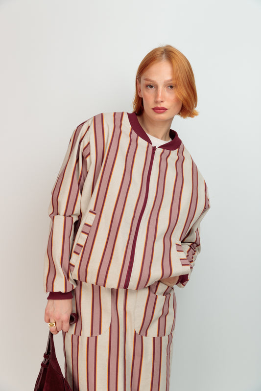 Bomber Fille à Pois