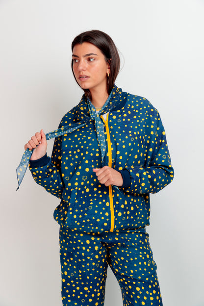 Bomber Fille à Pois