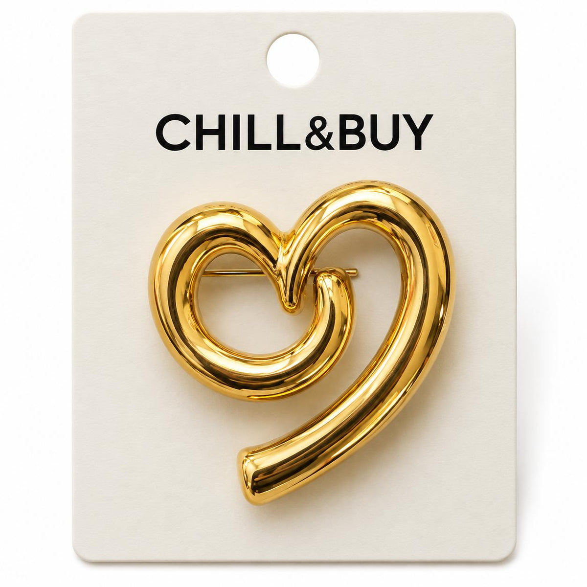 Broche Golden Heart