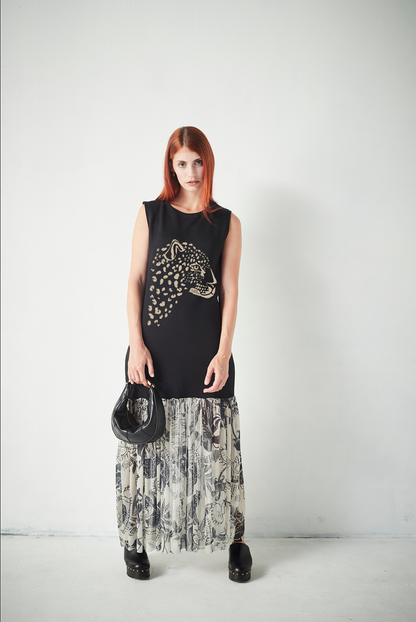 Vestido Combinado Skull Magical