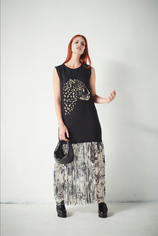 Vestido Combinado Skull Magical