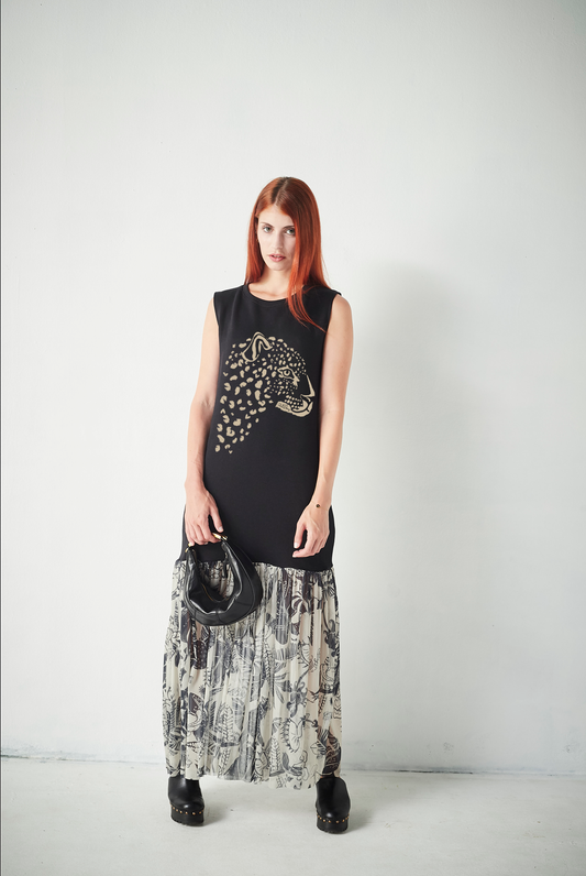 Vestido Combinado Skull Magical