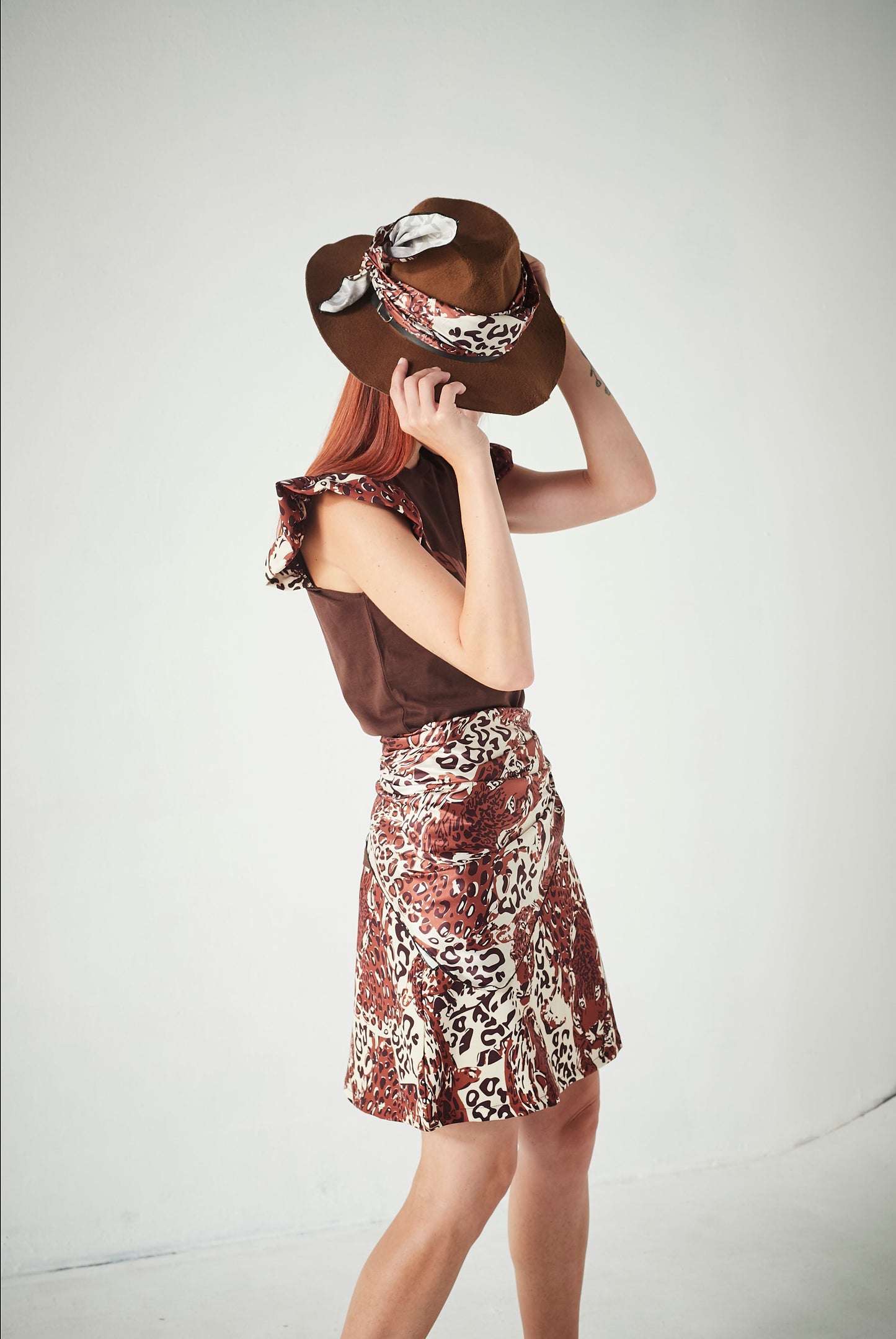 Falda Corta Tiger Brown