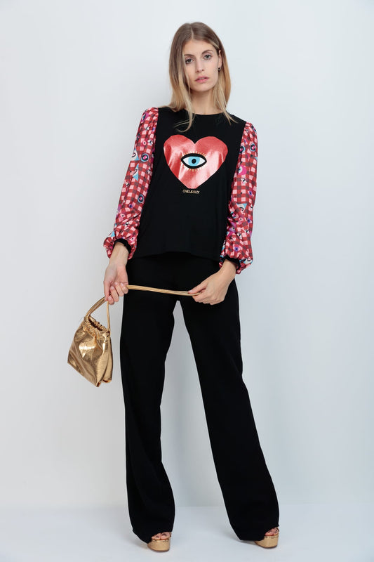 CAMI ABULLONADA CORAZON