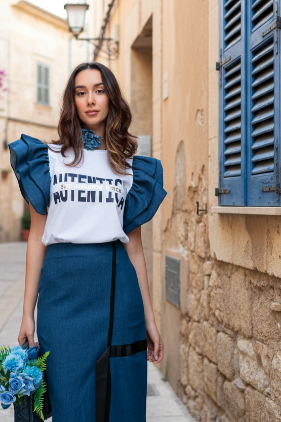 T-shirt authentique de cow-boy Keira