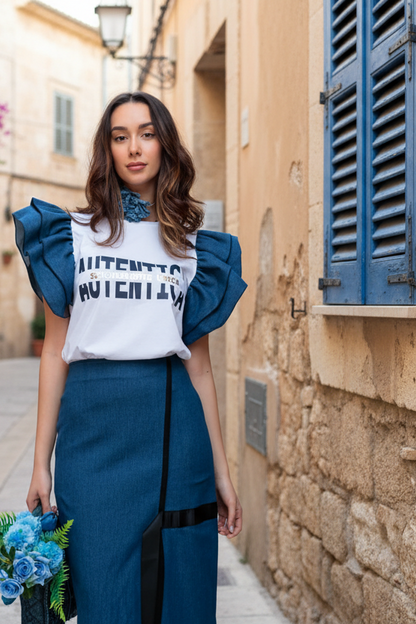 T-shirt authentique de cow-boy Keira