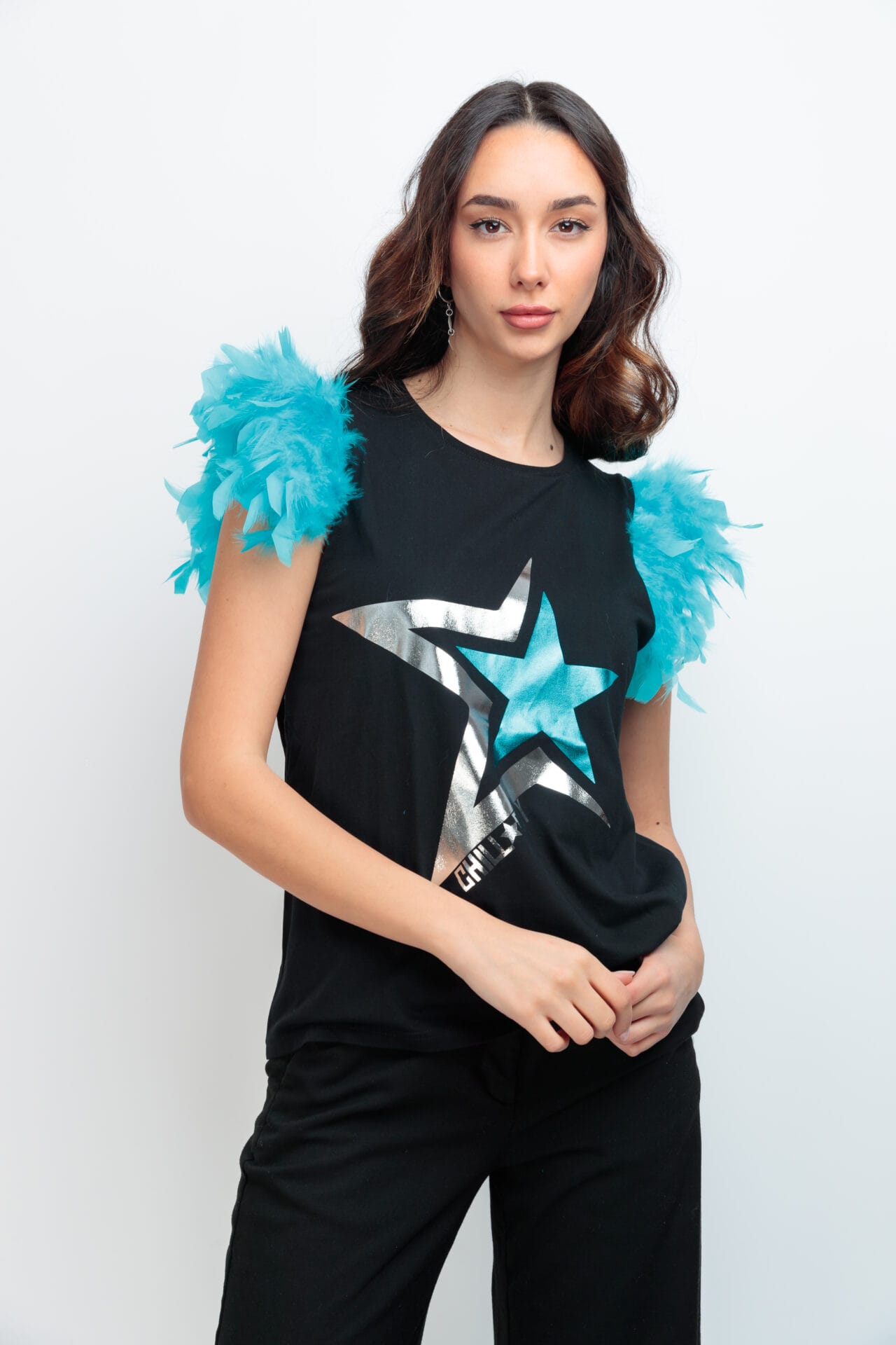CAMI PLUMAS MEDIA ESTRELLA