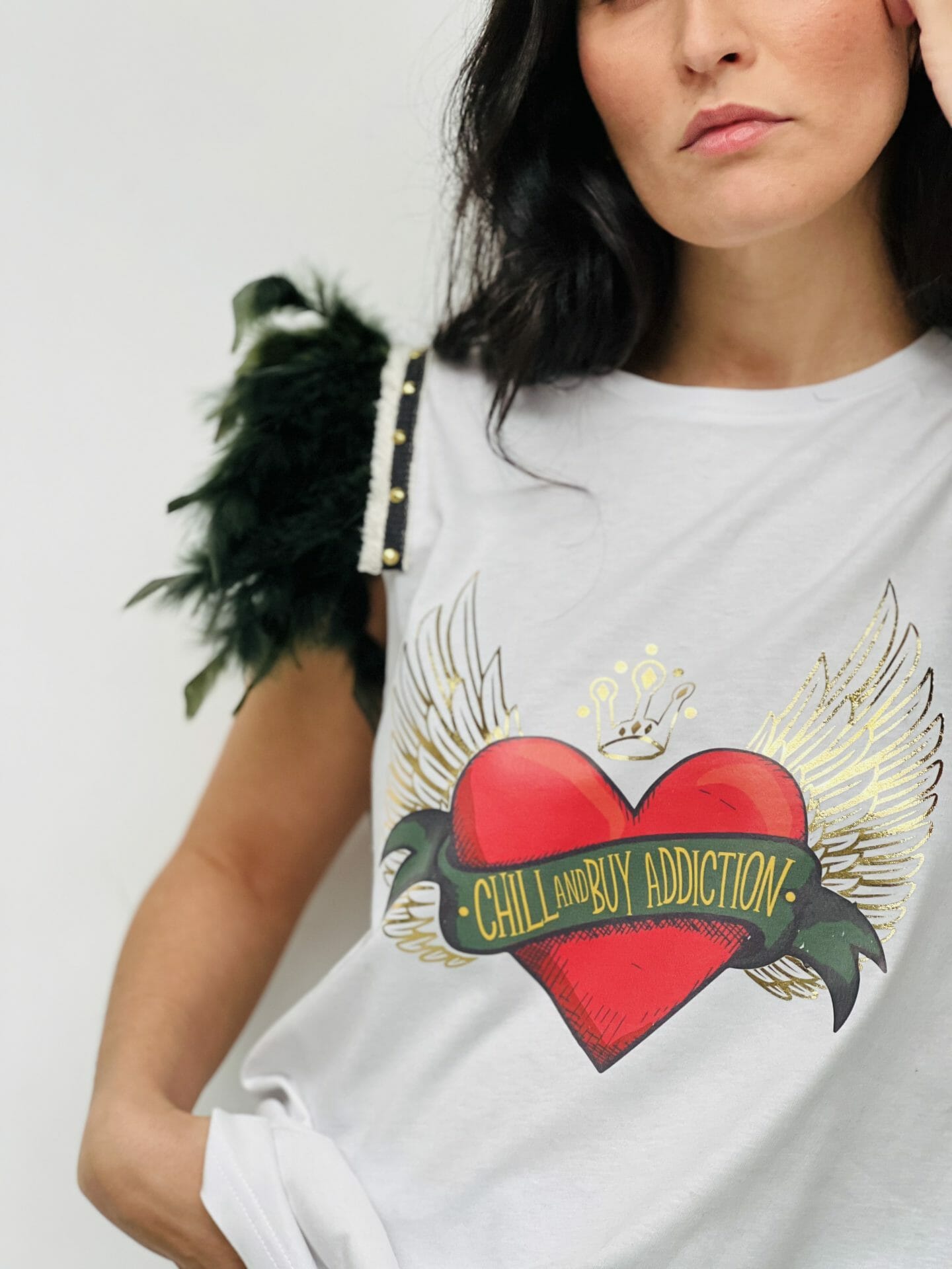 CAMI PLUMASTACHAS CORAZON ALAS ROJO